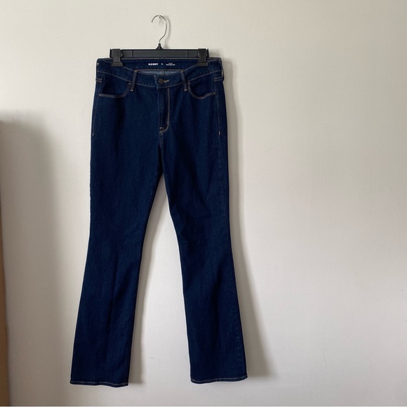 Old Navy Denim - 💥4/$20 Old Navy Mid Rise Dark Wash Wow Boot Cut Jeans size 10 Regular